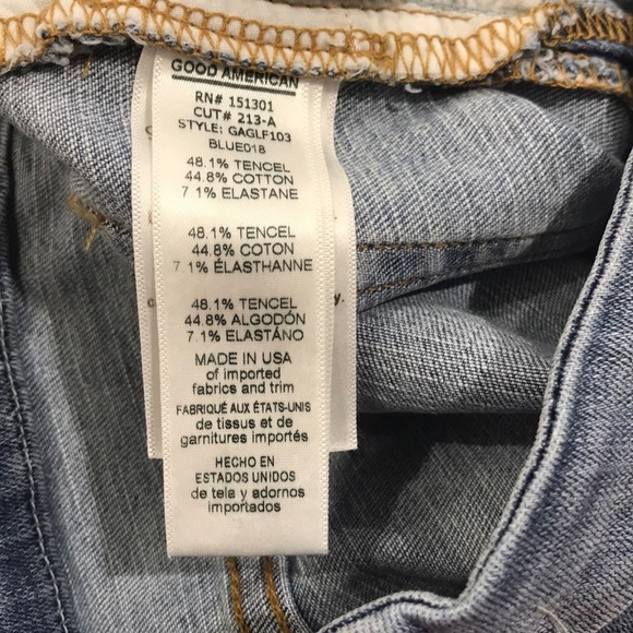 GOOD AMERICAN Good Legs Fray Ankle Skinny Jeans - Picture 8 of 9